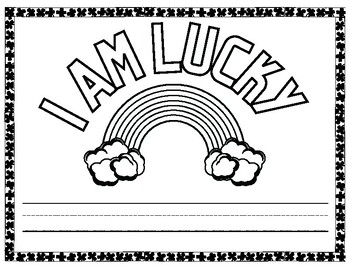 Preview of "I AM LUCKY" St. Patrick's Day Name Activity