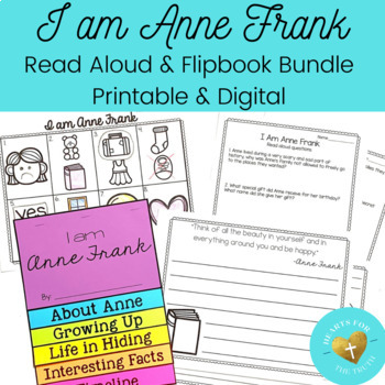 Preview of "I Am Anne Frank" Interactive Read Aloud & Flipbook Bundle Print/Digital