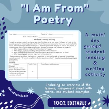 Preview of "I Am From" Poetry