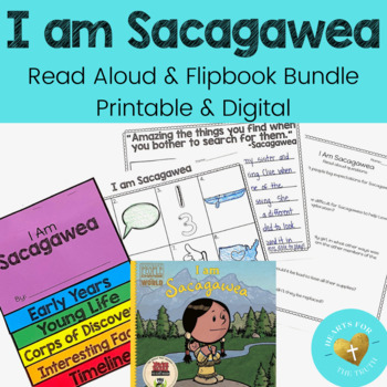 Preview of "I Am Sacagawea" Interactive Read Aloud & Flipbook Bundle Print/Digital