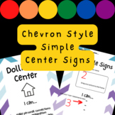 "I Can" Center Signs - EDITABLE - CHEVRON