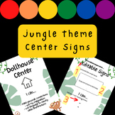 "I Can" Center Signs - Jungle Theme