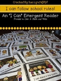 "I Can" Follow School Rules!  Emergent Reader Book {Color 