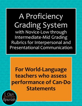 Preview of Grading for Proficiency with Novice-Low to Intermediate-Mid Grading Rubrics