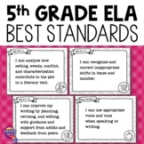 5th Grade ELA BEST Standards "I Can" Posters Florida Langu
