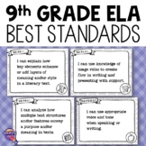 9th Grade ELA BEST Standards "I Can" Posters Florida Langu