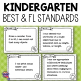 Kindergarten Core Subjects BEST Standards "I Can" Posters 