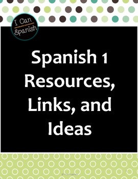 Preview of "I Can" Spanish 1 Resources