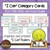"I Can" Standards Category Cards