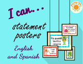 "I Can" Posters - Speech and Language Goals - Spanish & English