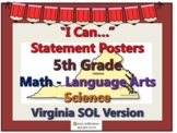 "I Can..." Statement Posters for 5th Gr VA SOL's 2021 UPDA