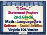 "I Can..." Statements 2nd Grade for VA SOL's with UPDATED 