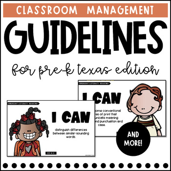 Preview of "I Can" Statements | Pre-K Texas Guidelines