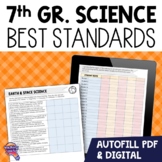 7th Grade Science Florida Standards "I Can" Checklists BEST