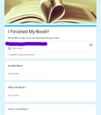 "I FINISHED MY BOOK" Book Tracker