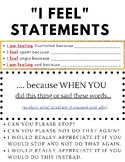 "I Feel" Statements Poster