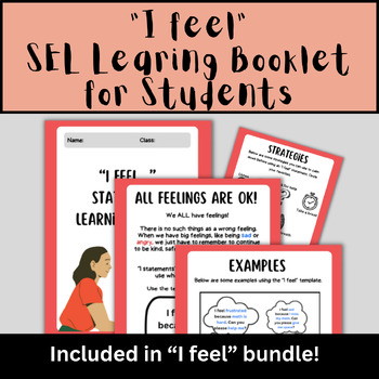 Preview of "I Feel Statements" - SEL Packet & Behavior Management Visuals and Strategies