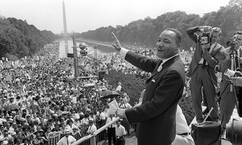 Preview of "I Have A Dream Speech"--analyzing speech techniques, paragraph, rubric