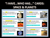 "I Have...Who Has" Cards : SPACE AND PLANETS (with webques