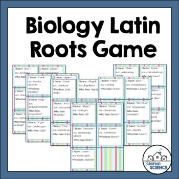 Preview of "I Have, Who Has" Latin Biology Roots Review