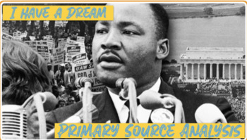 Preview of "I Have a Dream" Annotation and Analysis (Google Slides)