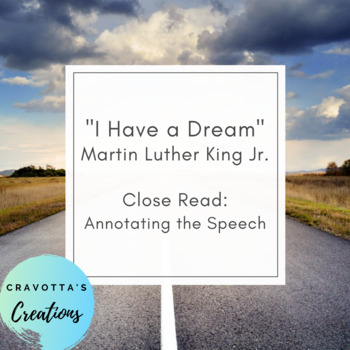 Preview of "I Have a Dream" Close Read: Annotating the Text worksheet