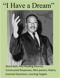 Martin Luther King jr Activities "I Have a Dream" Analysis