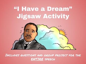 Preview of "I Have a Dream" Speech Jigsaw Activity