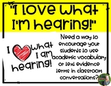 "I LOVE What I'm Hearing!"