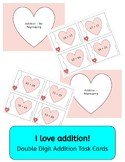 "I Love Addition" Double Digit - Valentine's Day (or any d