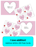 "I Love Addition" - Valentine's Day (or any day) Task Card