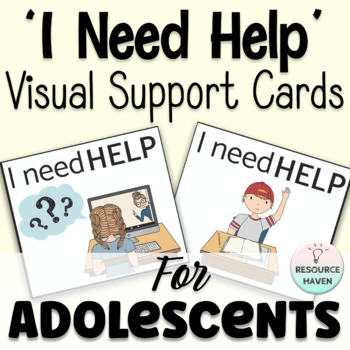 Preview of 'I NEED HELP' Card Set for Adolescents