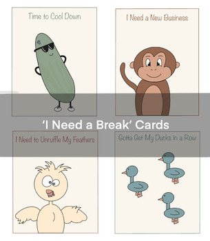 Preview of 'I Need A Break' Cards