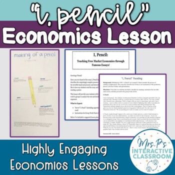Preview of "I, Pencil" Essay Economics Lesson (Distance Learning!)