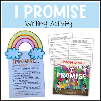 Preview of "I Promise" by LeBron James Writing Activity
