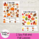 "I Spy" Fall & Fall Leaves - Preschool | PreK | Kindergarten