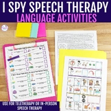 'I Spy' Speech Therapy Home Packets - Distance Learning