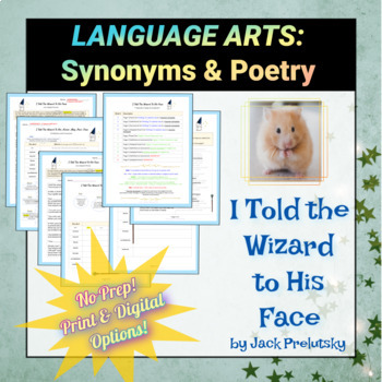 Synonyms Poem Teaching Resources | TPT
