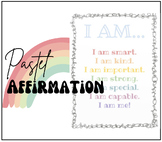 "I am" Affirmation Sheet