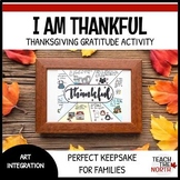 "I am Thankful" | Thanksgiving Gratitude Art Activity, Gif