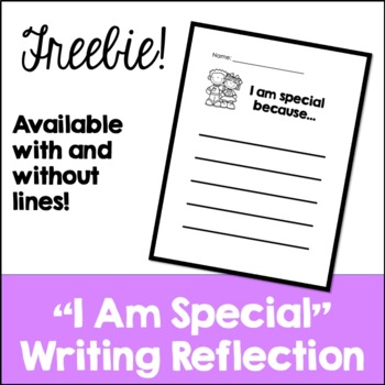 i am special because essay for class 6