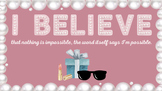 "I believe..." - Audrey Hepburn Bulletin Board