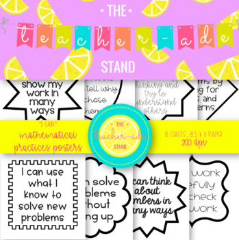 Preview of "I can" Mathematical Practices Posters