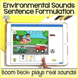 "I hear..." Environmental Sounds Boom Cards for Distance Learning