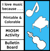 "I love music because..." || Printable Instruments || Musi