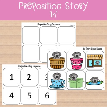 UNDER Preposition Story & Sequencing Boards EVIDENCE BSED PRACTICE