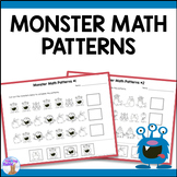 Monster Math Patterning Worksheets