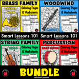 INSTRUMENT FAMILY BUNDLE 204 Coloring Pages Instruments of