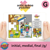 Artic Scene Puzzles: in, med, fin /g/ BOOM CARDS