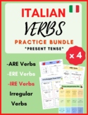 ITALIAN Verbs Bundle (Present tense) - ARE / ERE / IRE + I